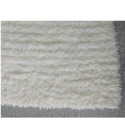 China Simple Super Soft Luxury Best Selling White Color Newest Technology Micro Feather Yarn Knit Adult Baby Throw Blanket for sale