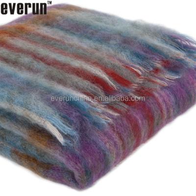 China 100% Plain Mohair Acrylic Loop Pillow Scarf Throw And Cover for sale