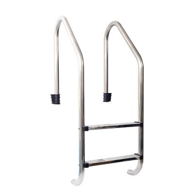 China Baobiao Stainless Steel Above Ground 2 Step 52Inch Next Day Delivery Fram Pool Stairs Ladder Ground Cheap Indoor Large Handrails for sale