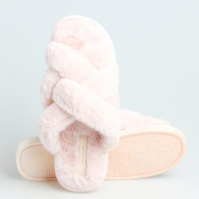 China Fashion trend fashion lady hotsales flurry slippers for sale