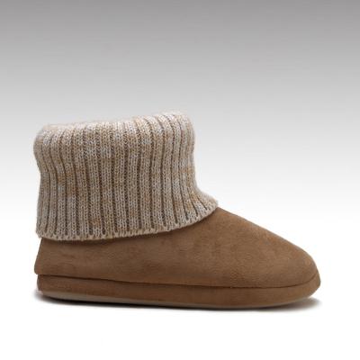 China Axis HC-830 Winter Warm Ankle Slipper Wholesale Knitted Casual Home Boots Anti-slippery For Women for sale