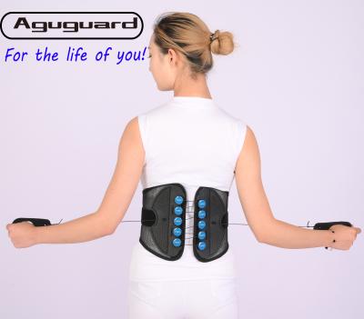 China Breathable Neoprene Back Support Brace With Adjustable Straps for sale