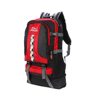 China Wholesale 60l Waterproof Nylon Hiking Backpack For Camping Trekking Outdoor Bag Mountaineering Travel Rucksack Waterproof Custom for sale