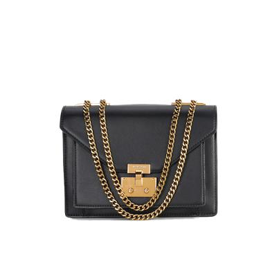 China 2021 Wholesale Cheap Wholesale Black Ladies Handbags Ladies Handbags Fashion Chain PU Chain PU Leather Korean Shoulder Cross - Female Body Bags For Women for sale