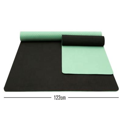 China Wholesale Waterproof Non-slip Private Label Non-slip Mats Eco Friendly Extra Large Layer Yoga Mat 6mm 8mm Double Strip Yoga Mat for sale