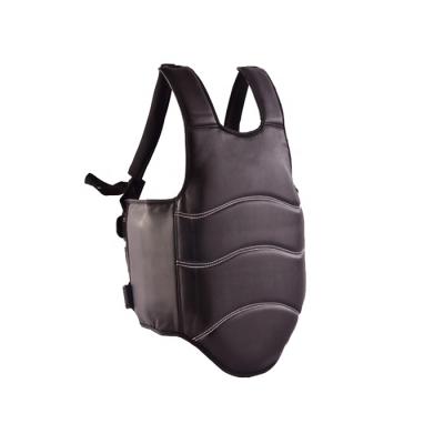 China Leather Rib Protect Chest Vest Guards PU Belly Body Protector for sale