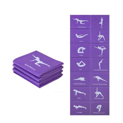 China Eco-friendly PVC Vigor Printing Custom Fitness PVC Foldable Yoga Mat for sale