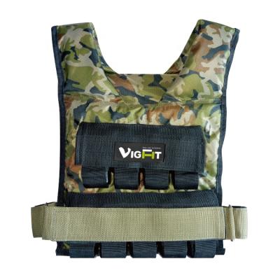 China Durable Custom Functional Training 5kg/10kg/15kg/20kg/30kg Camouflage Adjustable Weight Vest for sale