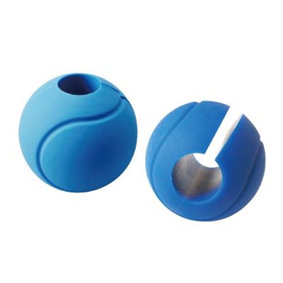 China Durable Dumbbell Hand Grip Ball Silicone Globe Grip Training Gym Barbell Bar Ball Grip for sale