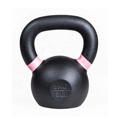 China New Durable Strength Training Fitness Equipment Weight Lifting Cast Powder Coated Kettlebell for sale