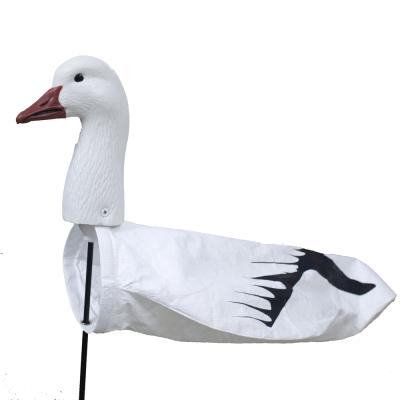 China NEW Goose Decoys EVA Snow Goose Windsock Flapping Tyvek White Body Wild Hunting Soft Set of Goose Decoys for Hunting for sale