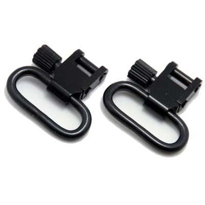 China New Black Metal Gun Sling Swivels For 1inch Gun Slings Hunting Gun Accessories for sale