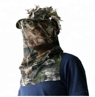 China 3D Camouflage Hat Facemask Shooting Hunting Woodland Hat Stalking Hat 119002-GN for sale