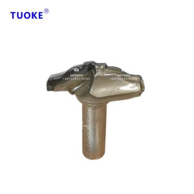 China Diamond TUOKE in SHT160018 shank12.7XD47 PCD router bit SANHOMT cutting knife stock non standard customized diamond cutter for MDF for sale