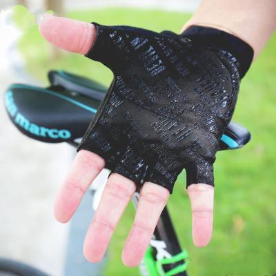 China Professional Fitness Gloves Half Finger Sport Non-slip Recycling Hands Protecting Shockproof Breathable Unisex Sports Gloves for sale