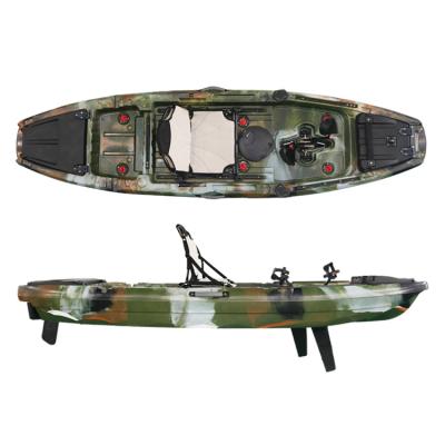 China Single Seat Pedal Kayak Canoe Sit On Top Fishing Kayak Top Quality LLDPE for sale