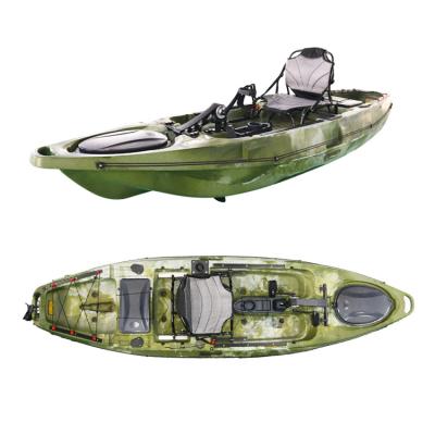 China LLDPE China Factory Sit On Top Kayak With Thruster Foot Pedal Drive System pesca Pedal Kayak Powered Kayak For Sale for sale