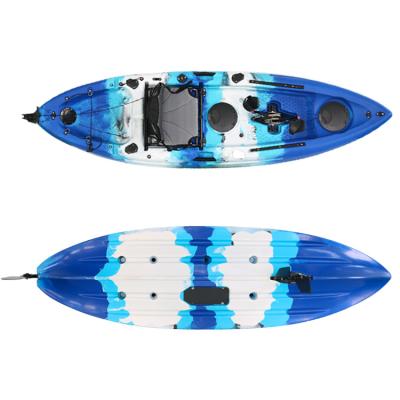 China LLDPE Hot Selling Single Seat One Person Plastic Fishing Sit On Top Canoe LLDPE Kayak for sale