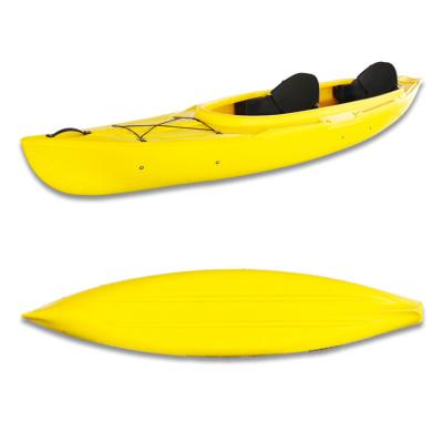 China 2021 LLDPE 3 person wholesale cheap family canoe colorful plastic kayak, sea kayak for sale