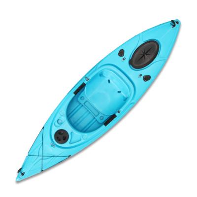 China New Cheap Single Sit In Kayak Ocean Kayak From LLDPE With Foot Rest for sale