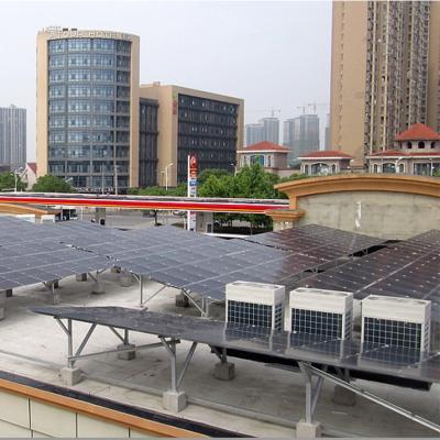 China 30 Years Lifetime Bifacial Solar Panels Gas station industrial and commercial roof PV Module System for sale