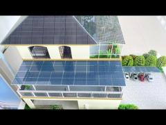 Transparent Solar PV Module Monocrystalline Bifacial Coated Glass Self Cleaning