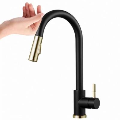 China Sense Faucets Pull Out Hot And Cold Kitchen Faucet Touch Sensor Kitchen Faucet Faucet for sale