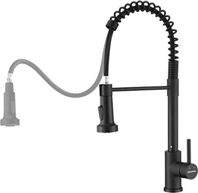 China itchen sense faucets faucets with pull down sprayer, single handle spring loaded commercial pull out kitchen sink faucet, modern single lever high arc for sale