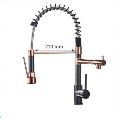 China Modern Northern European Style Brass Taps Flexible Kitchen Faucets Mixer Sink Faucet for sale