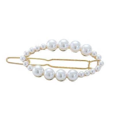 China Metal Pearl Shape Gold Oval Hair Pin Clip [Gocaro] For Adult for sale