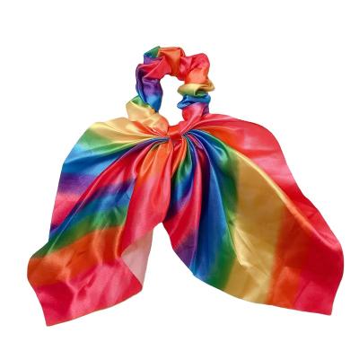 China Hair Decoration Rainbow Scrunchies XM40 for sale