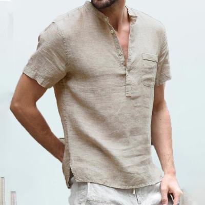 China Sporty new summer men's short-sleeved T-shirt cotton and canvas led casual men's T-shirt shirt male breathable for sale