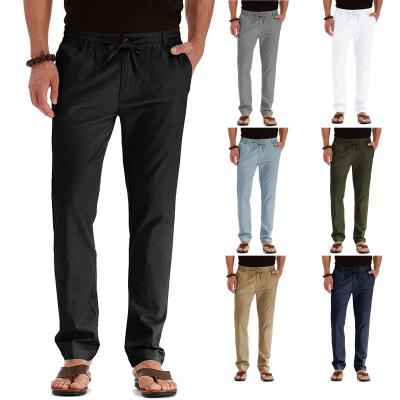 China New 100% Canvas Men's Fashion Suit Pants Joggers Tracksuit Pants Male Streetwear Business Casual Pants Breathable Sports Pants Large Size for sale