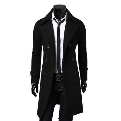 China Fashion QUICK DRY Merk Herfst Jas Lange Trenchcoat mannen Hoge Kwaliteit zelfontplooiing Effen Kleur heren des jas crosses de Jas for sale