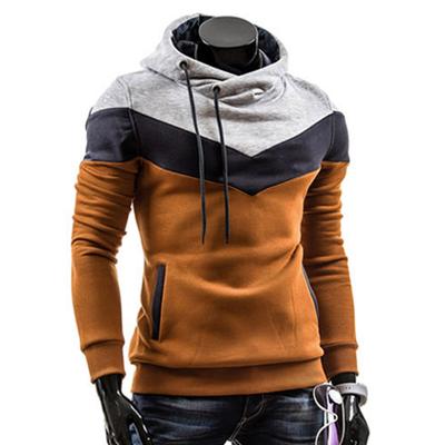 China Autumn Winter Hooded Sleeve Pullover Hoodie Sweatshirt Sudaderas Hombre Long Pullover Fashion Men Hoodies Patchwork Sweatshirt for sale