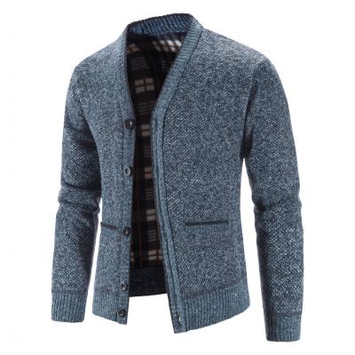 China 2022 Breathable Thicker Knitted Slim Fit Mens Winter Cardigan Sweatercoats Knit Warm Sweater Jackets Men Knit Clothes for sale