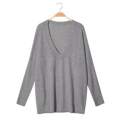 China QUICK DRY Manufacturers Selling Women Deep V Neck Long Sleeves Sweater Knitted Soft Warm Sweater for sale