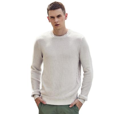 China Anti-Wrinkle Men's Cotton Sweater Crewneck Pullover OEM Casual Style 100% Custom Made High Quality Knitted Men's Sweater for sale