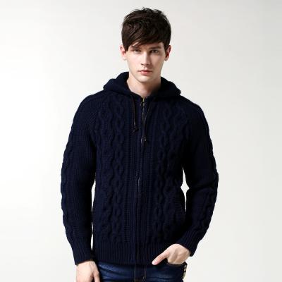 China Anti-Wrinkle OEM Wholesale Men's Zipper Hooded Solid Color Sweater Men Pocket Fleece Hooded Oversized Hoodies Large for sale