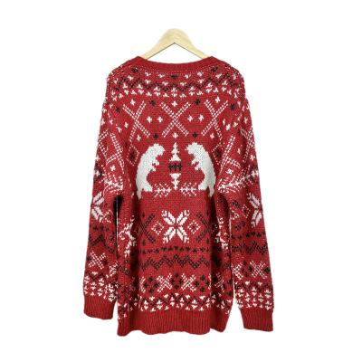 China 2021 Anti-Wrinkle Hot Sale Winter O-Neck Christmas Sweater Couples Outfits Unisex Christmas Sweater for sale