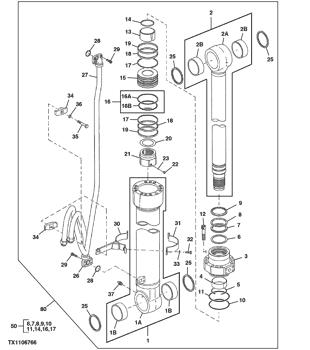 China 0237218 Seal Deere parts 2954D, 2554, 370C for sale