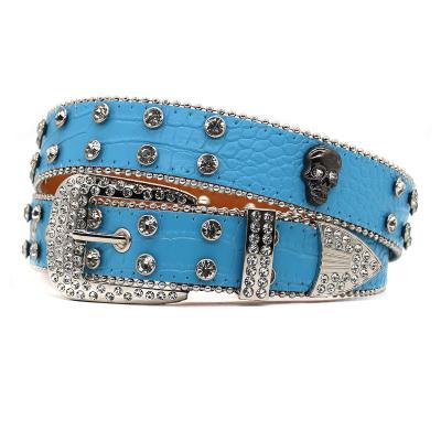 China Fashion.Casual Wide Belt Western Luxury Rhinestone Belt Inlaid with Full Diamond Skeleton Accessories Fashion Casual Trend Women's Loose Belt for sale