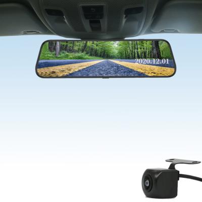 China Waterproof right side cam dvr mirror streaming 10 inch full touch screen recorder streaming media dash car dvr cam gps right lens for sale