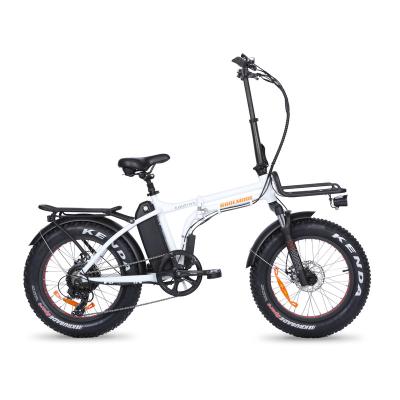 China High Quality Fat Tire Aluminum Alloy Electric Folding Ebike 500W 48V 20 Inch Foldable Ebike Electronic Bike for sale