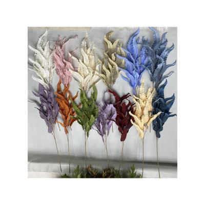 China Quality Ground Cloth Competitive Price Artificial Flowers Long-Branch Seaweed Leaves Decoration Wedding for sale