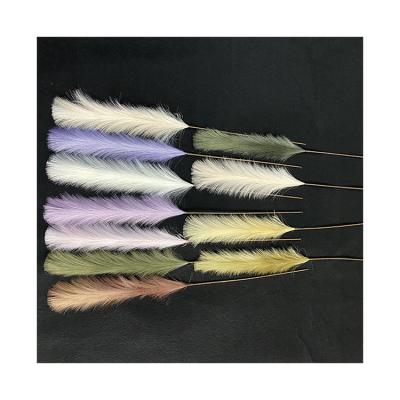 China Wholesale Simple Yarn Fabric China Supplier Big New Single Flower Thatched Decoration Artificial Feathers for sale