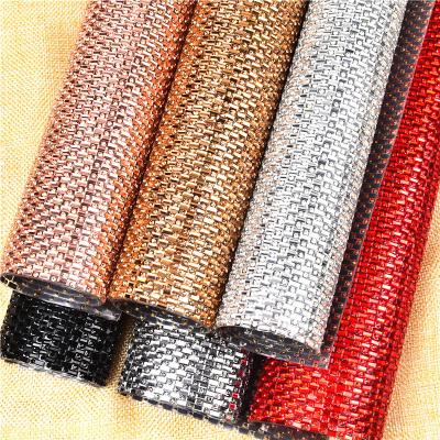 China Furniture DIY accessories table mats clothing bags rhinestone sheet 24*40cm rhinestone DIY decoration sheet stickers glass hotfix intensive / adhesive tape for sale