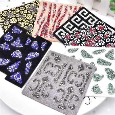 China Inlaid Self Adhesive Rhinestone Cosmetic Case Sticker Air Cushion Jewelry Makeup Box Luggage Lipstick Cover DIY Decor Custom for sale