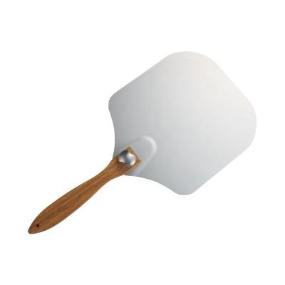 China Durable high quality solid wood handle round stainless steel handle foldable pizza shovel for sale