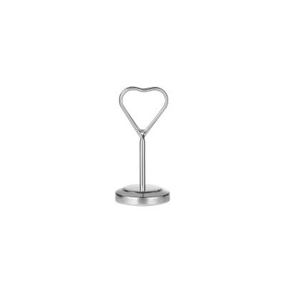 China New And Unique Design Dining Table Clip Simple Heart Shaped Dining Table Clip for sale